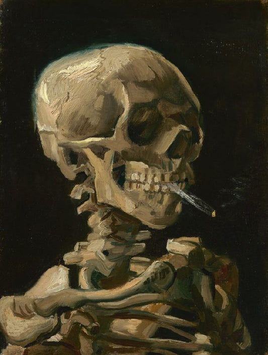 Head of a Skeleton with a Burning Cigarette - Van Gogh