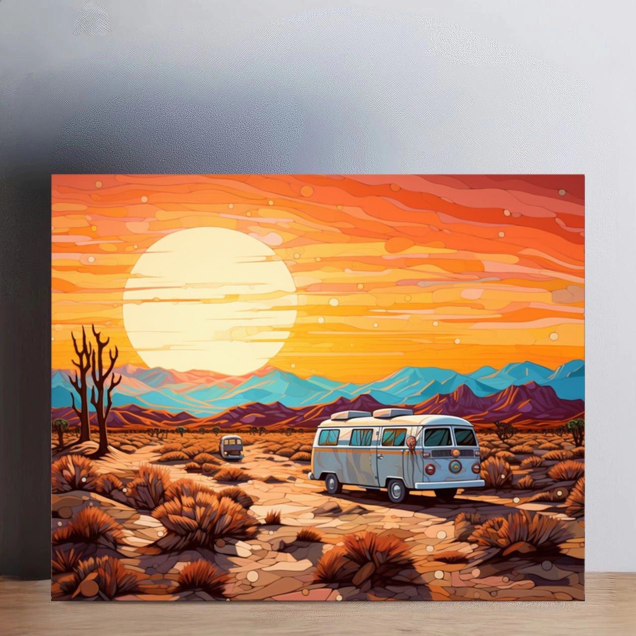 Sunset In The Desert